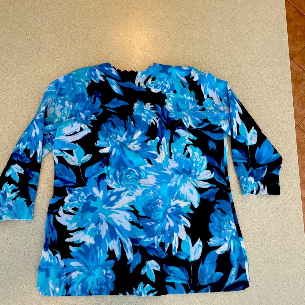 Isaac Mizrahi floral sweater